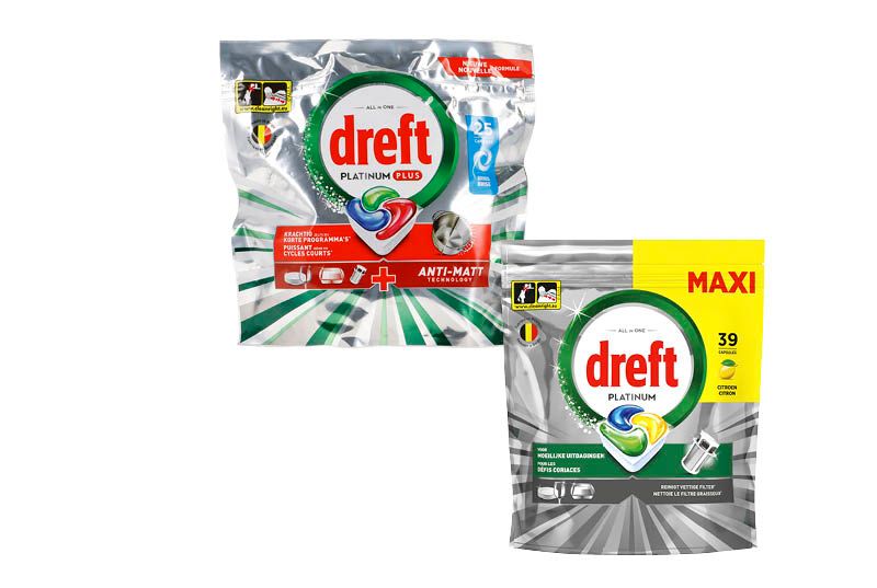 Dreft Platinum Plus vaatwastabs naar keuze