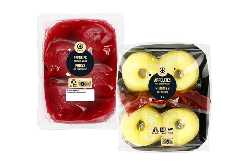 Spar appeltjes met veenbessen, gekarameliseerde appeltjes, appel chutney of perenpartjes in rode wijn