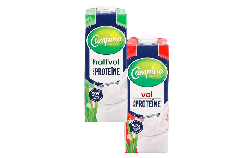 Campina Extra Proteïne volle of halfvolle melk