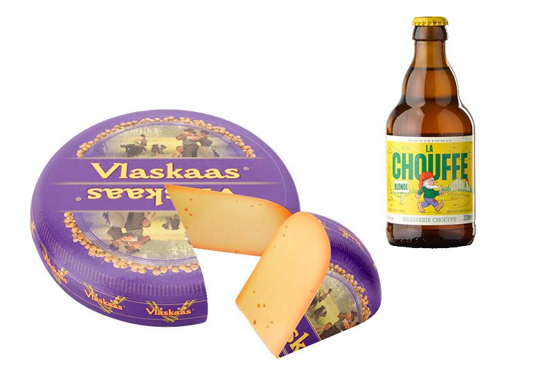 Gratis La Chouffe 33 cl bij aankoop van 300 g Beemster vlaskaas 48% V,G,