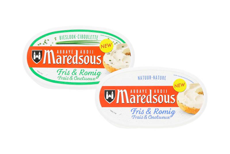 Maredsous fris & romig natuur of met bieslook