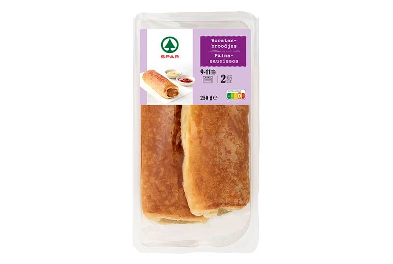 Spar worstenbroodjes 2 stuks