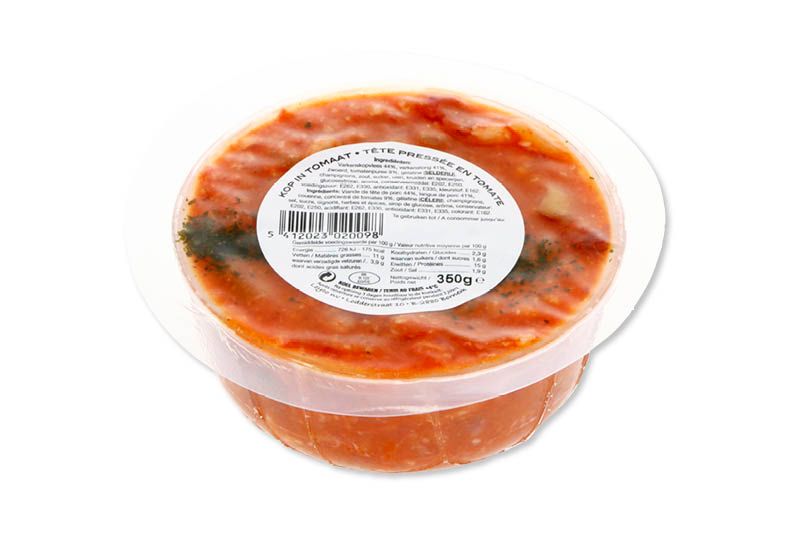 kop in tomatensaus