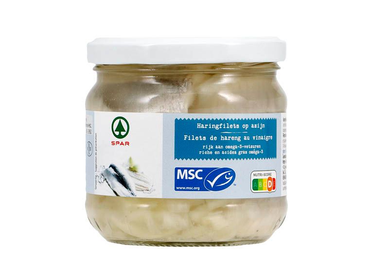 Spar haringfilets op azijn