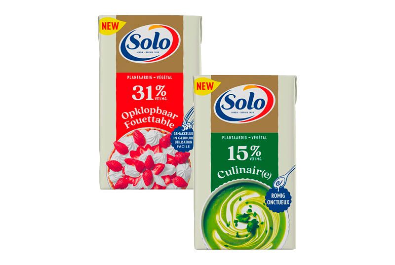 Solo plantaardige vervanger voor room culinair 15% V,G, of opklopbaar 31% V,G,