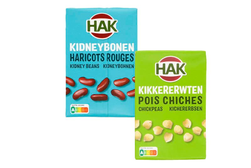 Hak rode kidneybonen, kikkererwten of linzen